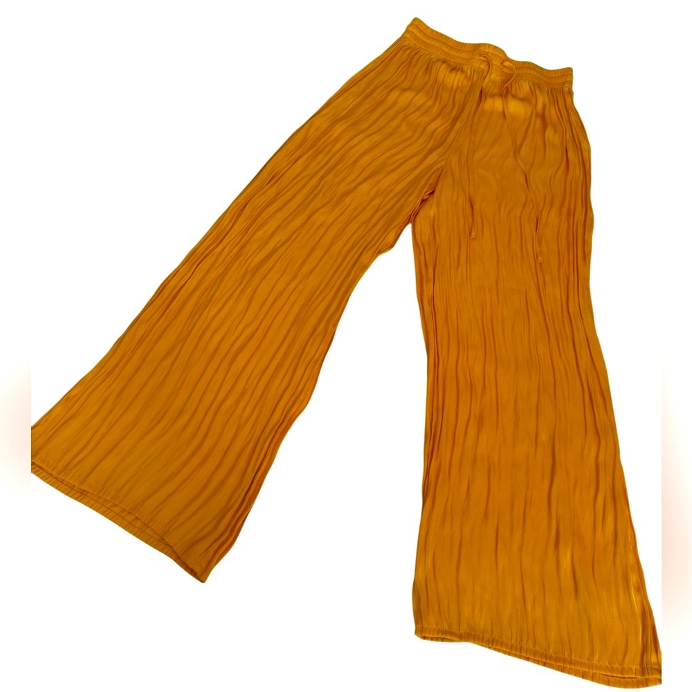Joie Yellow Wide Leg Pants with Vintage Charm